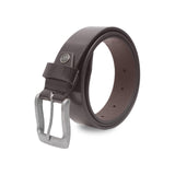 Kara Formal Leather Belt For Men | Dark Tan Genuine Leather Belt For Men Formal & Casual Wear | Premium Branded MenS Belt With C