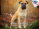 2025 2026 Bull Mastiff Calendar - Dog Breed Monthly Wall Calendar - 12 x 18 Open - Thick No-Bleed Paper - Giftable - Academic Te