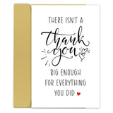 Zoytonky Funny Thank You Card, Appreciation Card for Men Women, Thank You Gift for Leader Colleague Friends, There Isnt A Thank