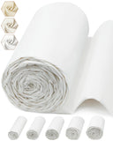 FIVEIZERO 100% Cotton Muslin Fabric by The Yard,63in x 10yd White Bleached Cotton Muslin Cloths-Medium Weight Beige Calico Fabri