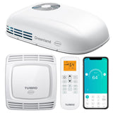 TURBRO Inverter 13.5K BTU RV Air Conditioner with Cooling and Heat Pump | Non-Ducted Low-Profile Rooftop Unit | Quiet Operation 