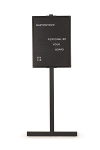 Letter Board Stand, 18X 24, Aluminum Frame, Black