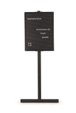 Letter Board Stand, 18X 24, Aluminum Frame, Black
