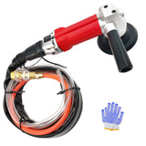 SDRTOP Air Wet Stone Polishers 4 Inch Pneumatic Water Grinders Air Powered Wet Sander with Rear Exhaust 5500 Rpm for Granite Mar