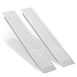 TEUWXLO Aluminum Shed Ramp Pair-47.2 L x 8.5 W-2pcs, 880 lb Heavy-Duty Capacity, Lightweight 6.7 lb Each, Perforated Non-Slip Tr
