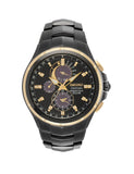 Seiko Analog Black Dial Men'S Watch-Ssc573P1 Stainless Steel, Black Strap