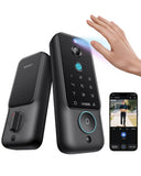 Lockin Veno Plus Smart Lock with 2K 180 Security Camera & Video Doorbell, AI Local Storage, Palm Vein/Fingerprint Keyless Entry 