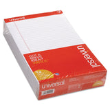 Universal 45000 Perforated Edge Writing Pad, Wide/Margin Rule, Legal, White, 50 Sheet, Dozen