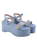 Shoetopia Women'S Platform Heel Sandal,Blue,2,B0CVBG4ZSR