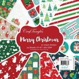 CrafTangles Scrapbook Paper Pack Merry Christmas (6x6)