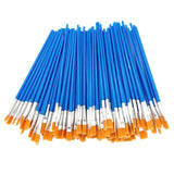 Zoomella Artist Paint Brush Set For Acrylic Painting Oil Watercolor Paint Supplies Flat Tip| Crafts|Art Supplies|Painting Suppli
