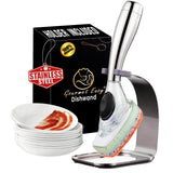 Gourmet Easy Dish Wand with Stainless Steel Handle & Easy Storage Holder