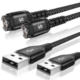 Garmin Watch Charger Cable [2-Pack,4ft] Compatible with Garmin Fenix 8 7 7X Pro 6 6X 5 5S 5X,Forerunner 965 955 945 265 245 55,A