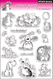 Penny Black PB30013 Clear Stamp Set, Critter Party