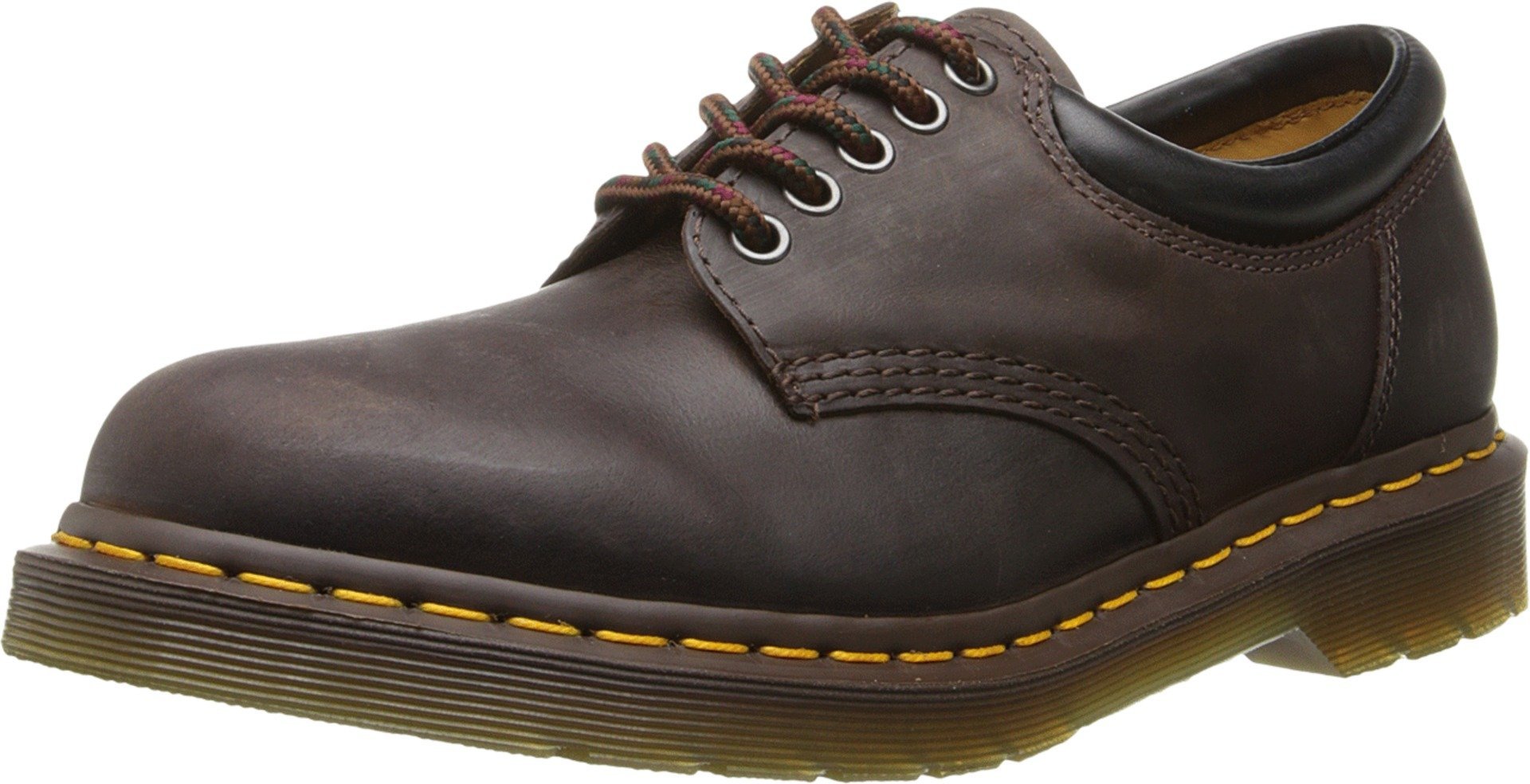Dr. Martens 8053 5 Eye Padded Collar Shoe, Gaucho Crazy Horse, 9 Womens/8 Mens