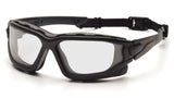 Pyramex Safety PYRAMEX IForce Slim Safety Goggle, Black Frame/Clear AntiFog Lens