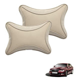 Kozdiko Beige Dots Car Neck Rest Pillow Compatible With Skoda Superb