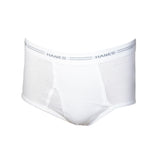 Hanes Mens Cotton White Briefs with Comfort Flex Waistband (Pack of 6)