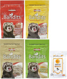 Aurora Pet Variety (4) Bandits Premium Ferret Treats (3-oz Each) with AuroraPet Wipes
