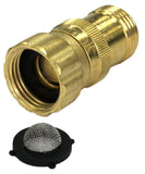 25 psi Water Pressure Reducer Regulator for Drip Irrigation System, 3/4 inch Hose Thread, 150 psi Max Inlet Pressure, Lead-free 