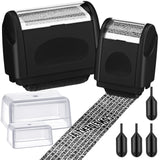 Nezyo 2 Pack Identity Protection Roller Stamp Identity Theft, Confidential, Privacy Roller Stamp Information Blocker and 4 Pack 