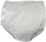 Vinyl Waterproof Incontinence Underpants, 3 Pair, Large, Clear