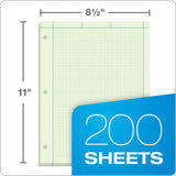 Ampad Engineer Pad, 5 Squares per Inch, 8.5 x 11, 200 Sheet Pad, Green (22-144)