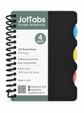 Doodle Set Of 4 Pocket 5 Subject Notebooks | 300 Pages Each | Spiral Bound Mini Notebook With Color Indexed Tabs | Pocket Journa