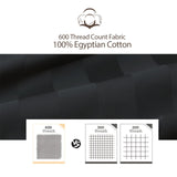 100% Egyptian Cotton Fitted Sheet Full Size, 600 Thread Count, Single Fitted Sheet Only,16 Deep Pocket Sheet, Soft & Elastic S