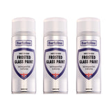 Bartoline Frosted Glass Spray Paint, 13.5 oz [3 Pack] - Semi-Transparent Matt Finish for Glass & Mirrors Adds Privacy to Windows
