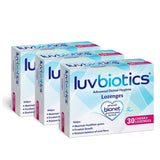 Luv Biotics Cherry Lozenges with Probiotics & Xylitol Promotes Good Oral Microbiome for Healthy Gums, Fresh Breath & Cavity Prot