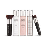 MagicMinerals AirBrush Foundation Set by Jerome Alexander - Complete 5pc Spray Makeup Set with Foundation, Primer, and Setting/F