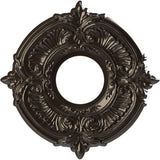 Ekena Millwork CMP10ATERU Attica Thermoformed PVC Ceiling Medallion (Fits Canopies up to 4 1/8), 10OD x 3 1/2ID x 3/4P, Universa