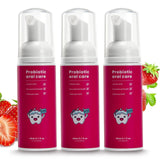 Fluoride Free Foam Kids Toothpaste - 3 Pack Toddler Natural Teeth Cleaning Toothpaste with Strawberry Mint Flavor,Travel for U S