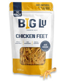 Big Lu - Nail-Free Chicken Feet Dog Chews, 100% Natural Single-Ingredient Treats, Rawhide-Free, Long-Lasting, Rich in Glucosamin