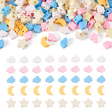 Magibeads 200Pcs Polymer Clay Beads Candy Moon Star Cloud Bead Colorful Slice Loose Spacer Beads for DIY Friendship Bracelet Nec