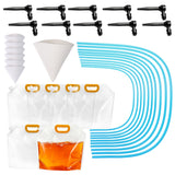 GENCAM Maple Syrup Tapping Kit, Maple Syrup Tree Tapping Kit, Include 10 Drops, 10 Tube, 7 Sap Filters, 6 Sap Clear Bags