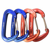 L-Rover Carabiner,12KN Lightweight Heavy Duty Carabiner Clips,Aluminium Wiregate Caribeaners for Hammocks,Camping, Key Chains, O
