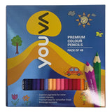 Navneet Youva Premium Multicolor Colour Pencils For Students, Professionals, Beginners, Colour Pencil For Gift, Pack Of 48