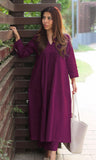 Gosriki Women'S Rayon Viscose Solid A-Line Kurta With Pant (Anvi Wine-Gs_S_Wine_Small),Wine,,B0FFH9Z31X