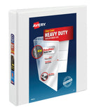 Avery Heavy-Duty View 3 Ring Binder, 1.5 One Touch EZD Rings, 1 White Binder (79195)
