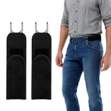 Shopeum Buckle Free Belt For Men | Adjustable Buckleless Elastic Flex Hook Belt With Metal Hooks & Pu Leather Ends | No Buckle S