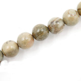 Malahill Gemstone Beads for Jewelry Making, Sold per Bag 5 Strands Inside, Grey Stripe Jasper 8mm
