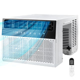 Electacic U-Shaped Air Conditioner Window Unit 10000BTU, Quiet Window Air Conditioner Cools up to 450 Sq. Ft, Saddle Window AC U