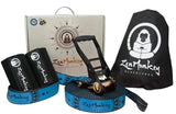 ZenMonkey Slackline Kit with Tree Protectors, Cloth Carry Bag and Instructions, 60 Foot - Easy Setup for the Family, Kids and Ad