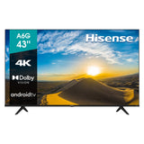 Hisense 43A6G 43-Inch 4K Ultra HD Android Smart TV with Alexa Compatibility (2021 Model)
