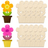 7 Wood Flowers Crafts DIY Blank Unfinished Wooden Flowers Ornaments Crafts Coloring Wood Flowers for Crafts Wooden Arts Crafts f