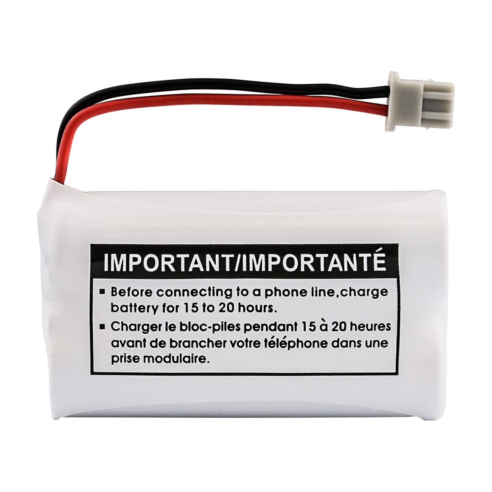 New! Genuine Uniden BBTY0651101 BT-1007 NiMH 600mAh DC 2.4V Rechargeable Cordless Telephone Battery (2-Pack)