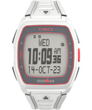 Timex Unisex Ironman Triathlon T300 42mm Watch - White Strap Digital Dial White Case