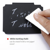 10 Plastic Basket Bin Label Clip on Removable Basket Label Kitchen Pantry Basket Label Clip with White Chalk Markers for Storage